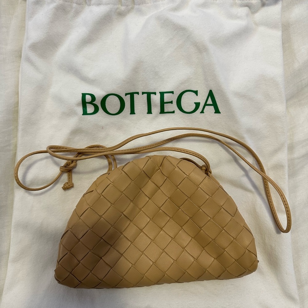 BOTTEGA VENETA ALMOND POUCH